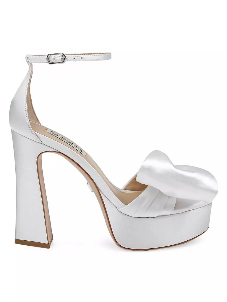 Badgley Mischka Alora II 125MM Satin Platform Sandals 1