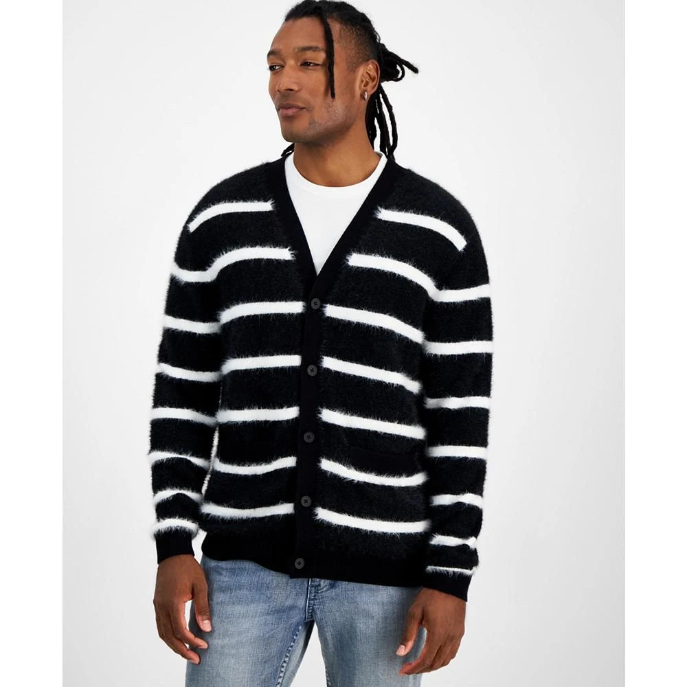 INC International Men's Tyler Regular-Fit Striped Cardigan, Created for Macy's 1