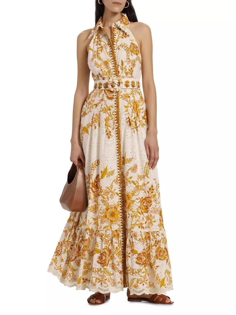 Hemant & Nandita Belted Floral Shirtdress 3
