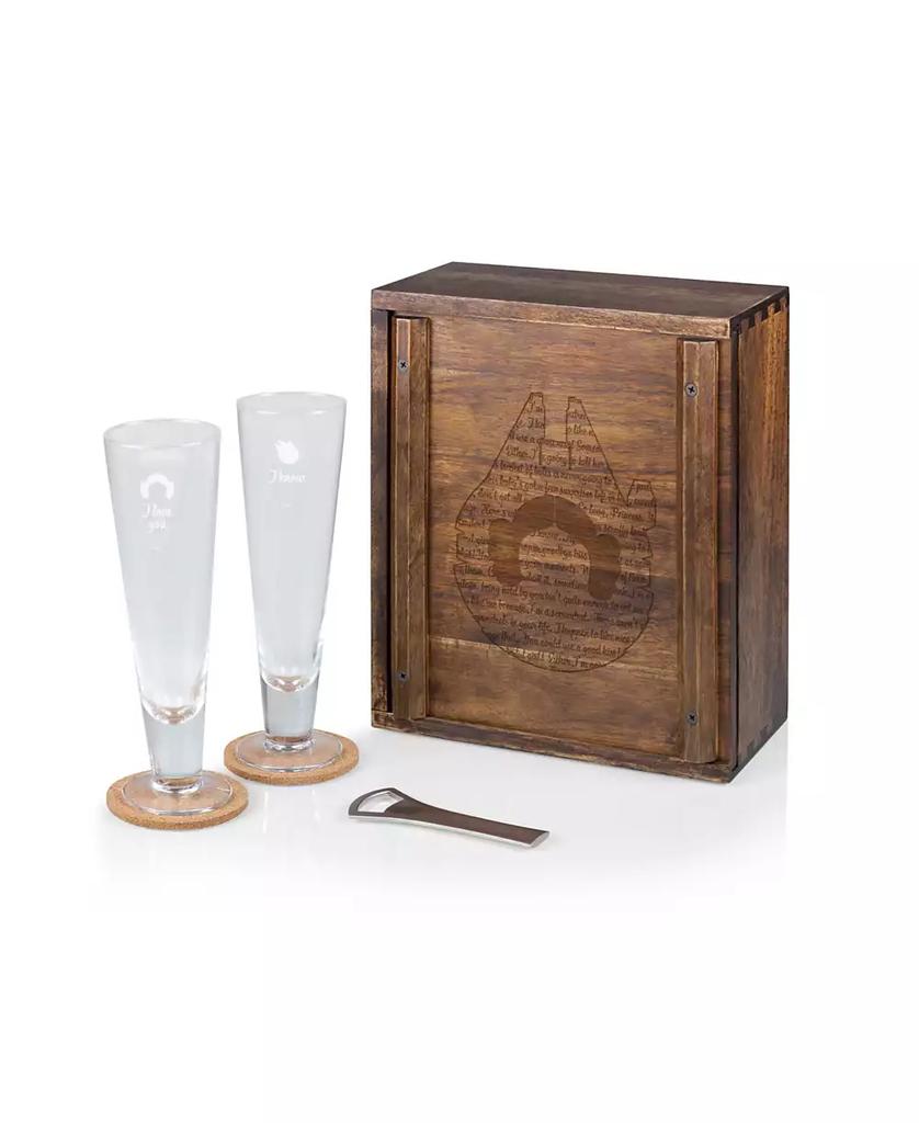 Legacy Star Wars Han and Leia Beverage Glass Gift Set, 6 Pieces