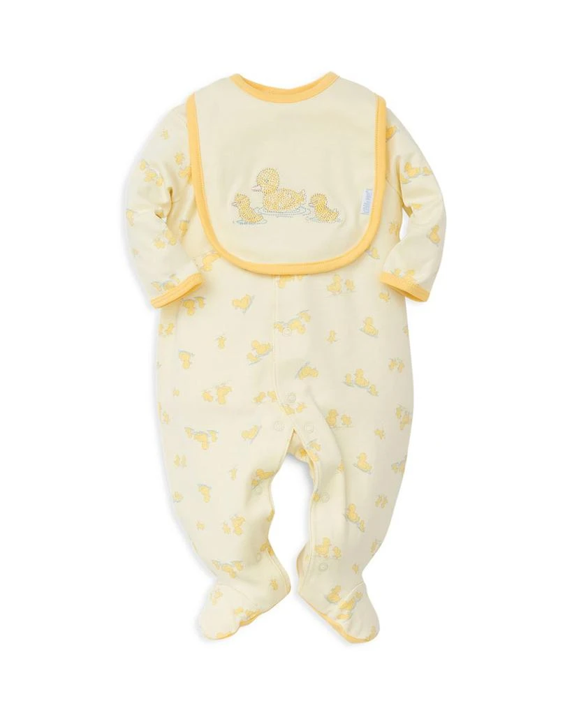 Little Me Unisex Little Ducks Footie & Bib Set - Baby 2