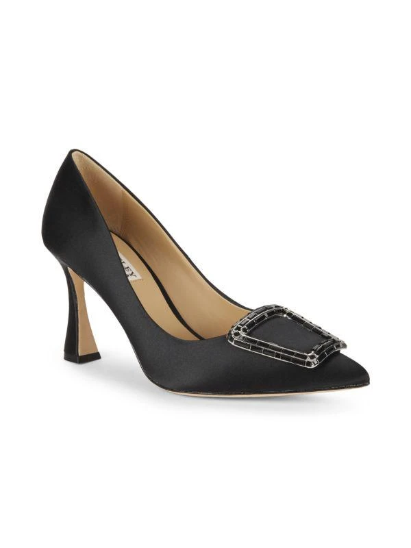 Badgley Mischka Aubree 85MM Embellished Satin Pumps 2