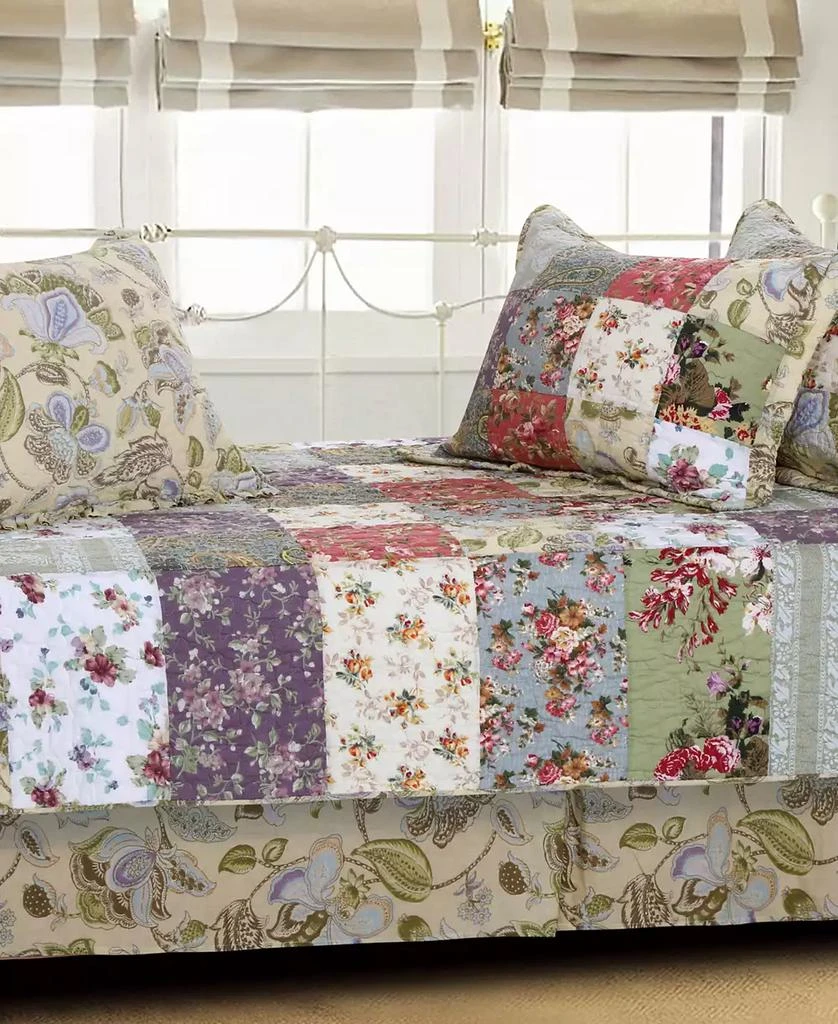 Macy's Blooming Prairie Authentic Patchwork 5 Piece Quilt Set 3