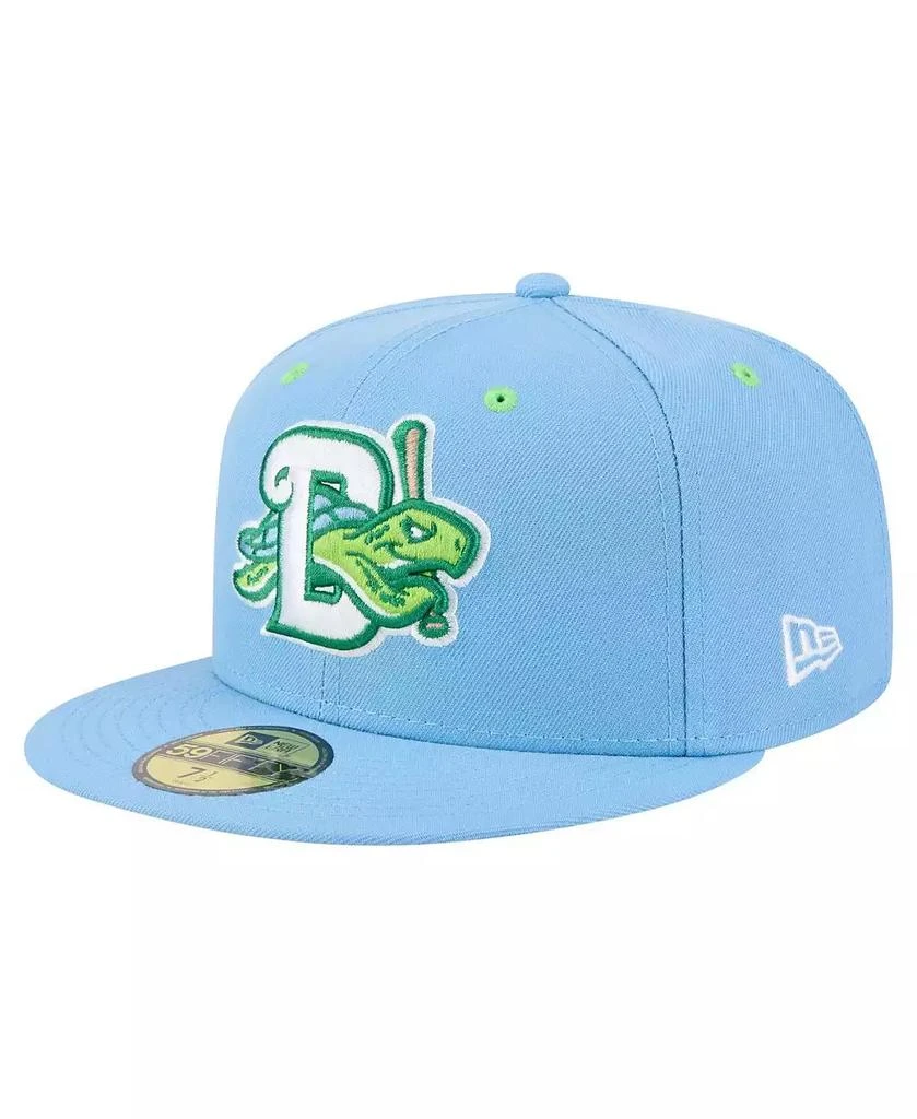 New Era Men's Light Blue Daytona Tortugas Authentic Collection 59FIFTY Fitted Hat 1