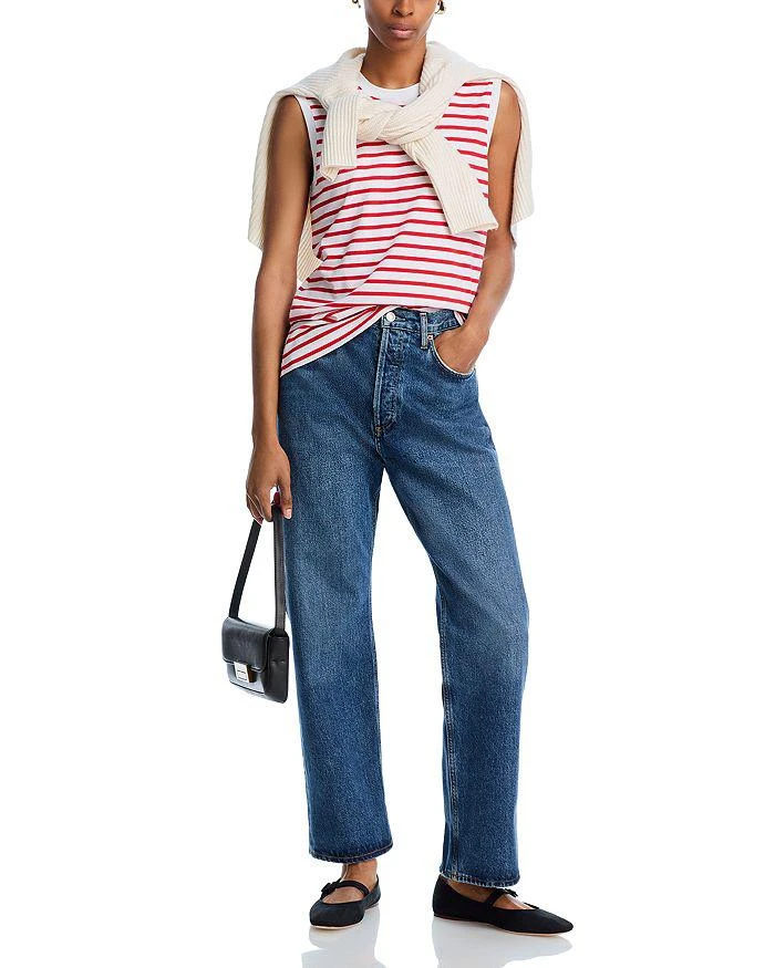 ATM Anthony Thomas Melillo Striped Sleeveless Jersey Top 5