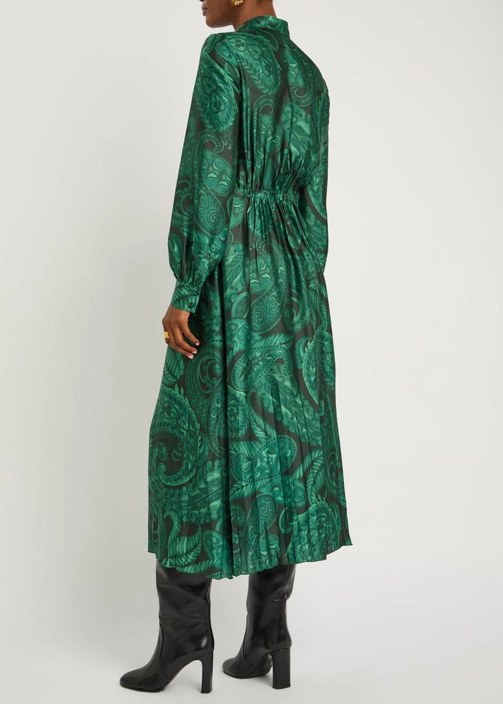 ETRO Patterned satin midi dress 3