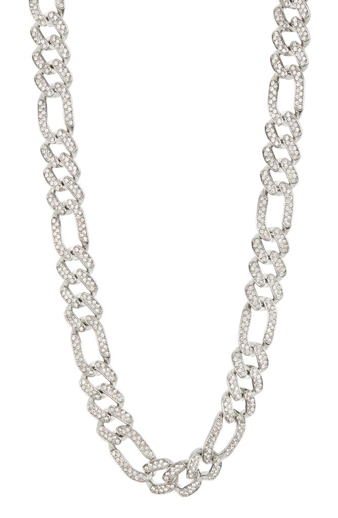 AMERICAN EXCHANGE Crystal Figaro Chain Necklace