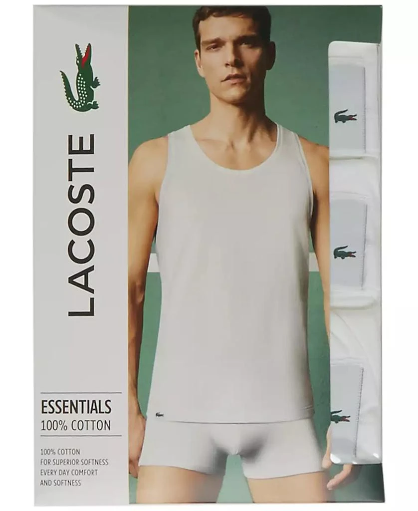 Lacoste Men's 3-Pack Essential Slim Tank Tops 7