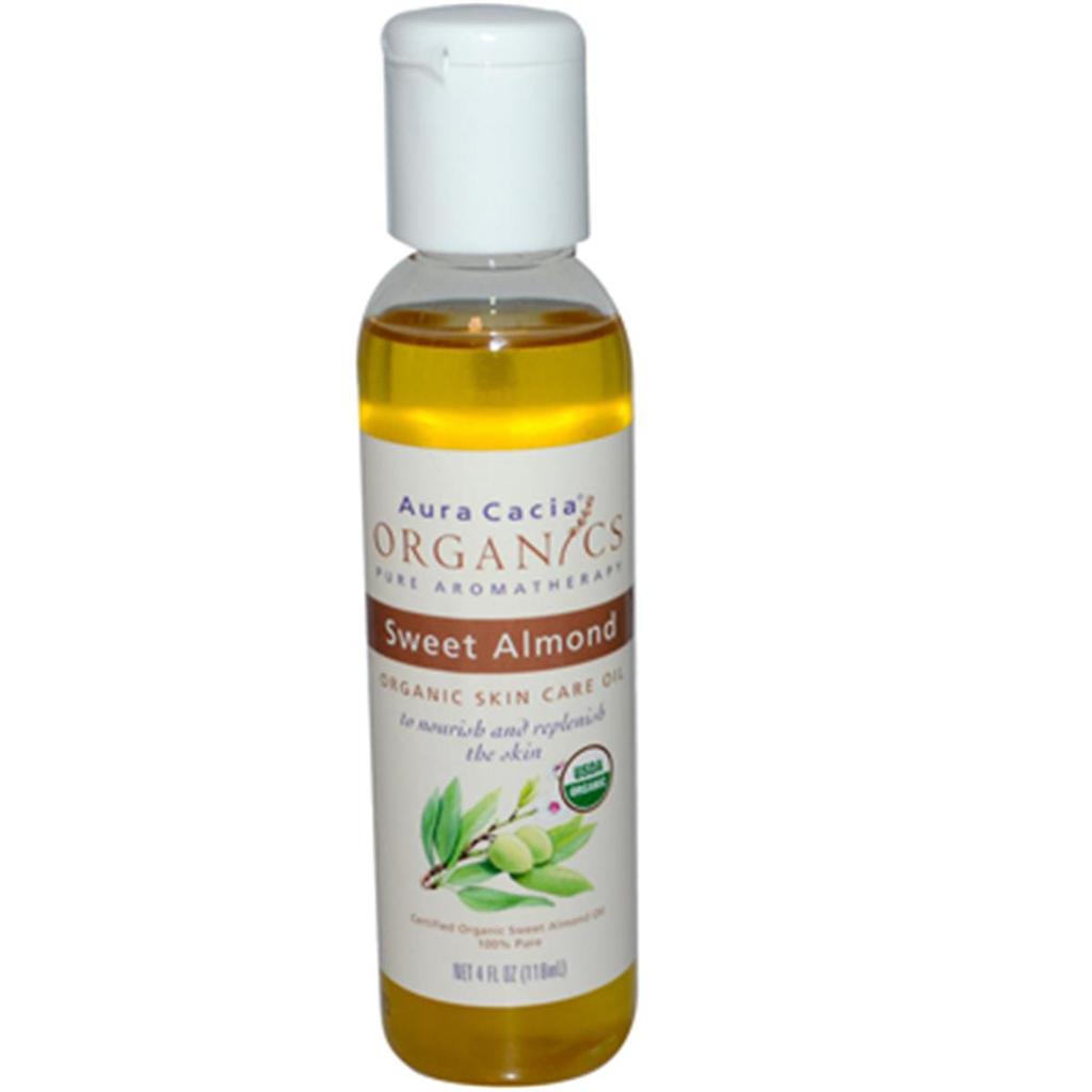 Aura Cacia AURA(tm) Cacia Organic Aromatherapy Sweet Almond Oil - 4 Fl Oz