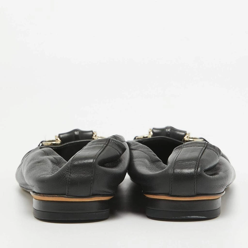 Gucci Gucci Black Leather Horsebit Ballet Flats Size 37 5