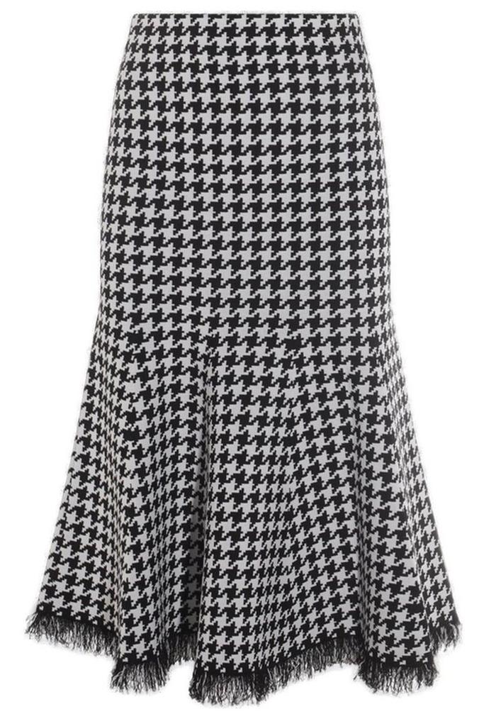 【関税&送料込】Alexander Mcqueen Nylon Tarpaulin Pencil Ski Alexander McQueen Tarpaulin Pencil Midi Skirt | Black