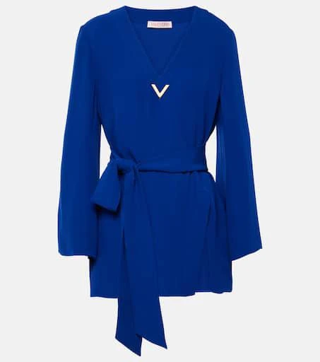 Valentino VGold Cady Couture belted blouse 1