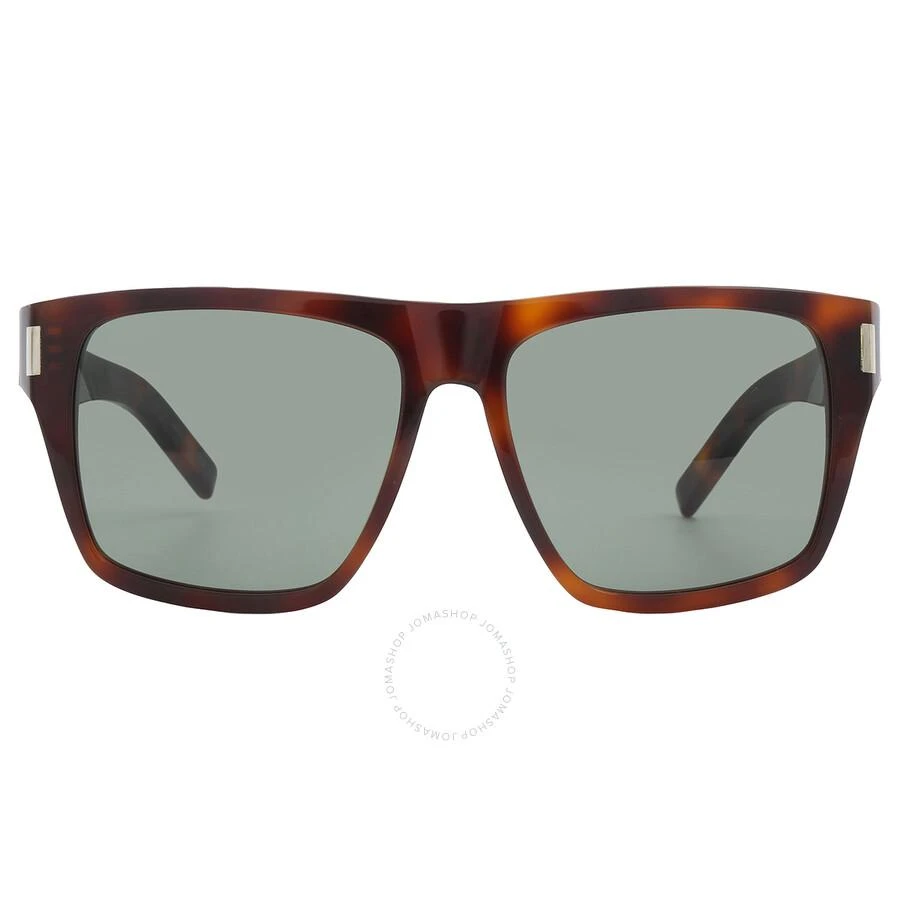 Yves Saint Laurent Green Square Ladies Sunglasses SL 424 003 56 1