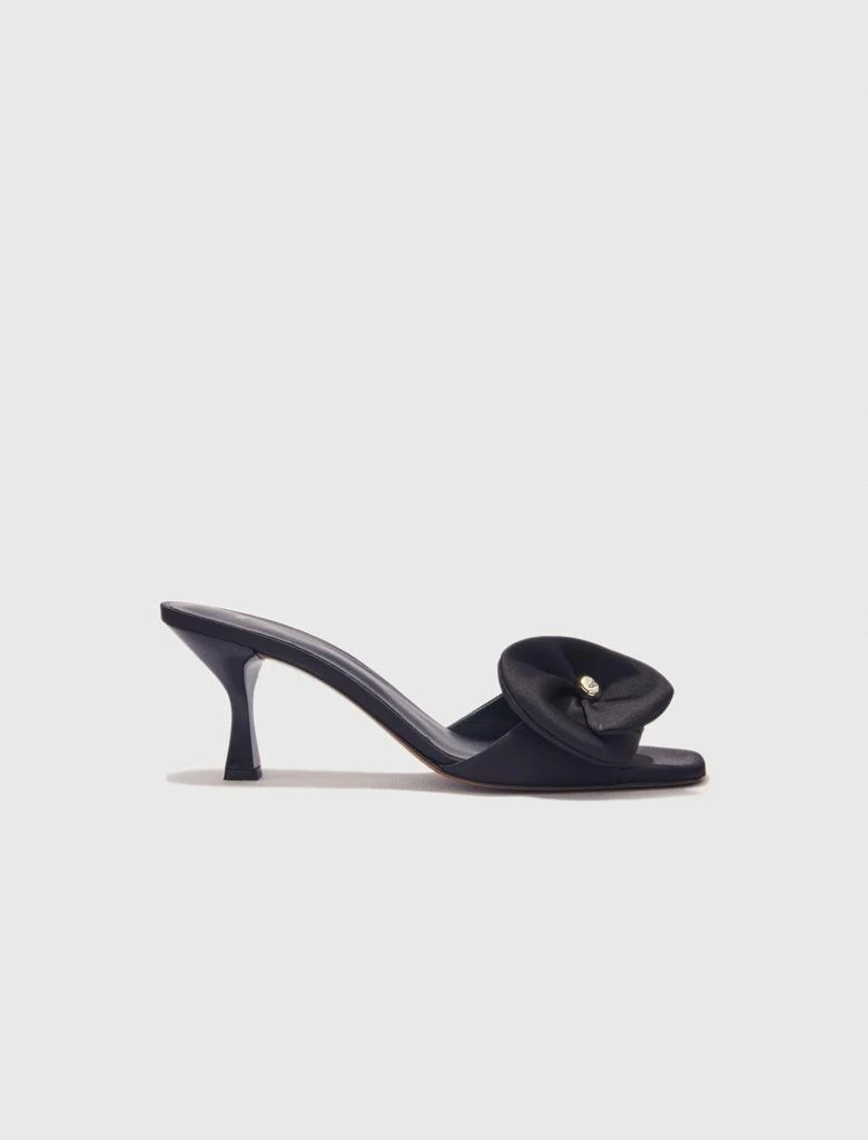 Maje Maje Woman's polyester Textile mules with satin flower for Spring/Summer 1