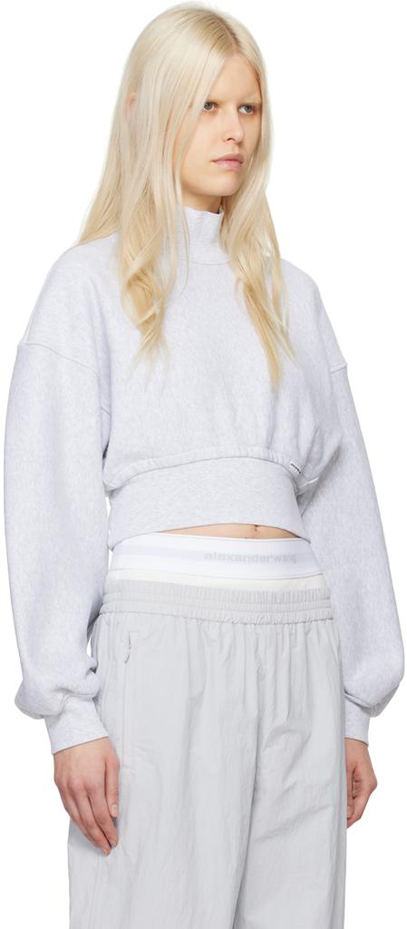 その他 Alexander Wang Alexander Wang Sweaters White Alexander Wang Asymmetric Zip Sweater