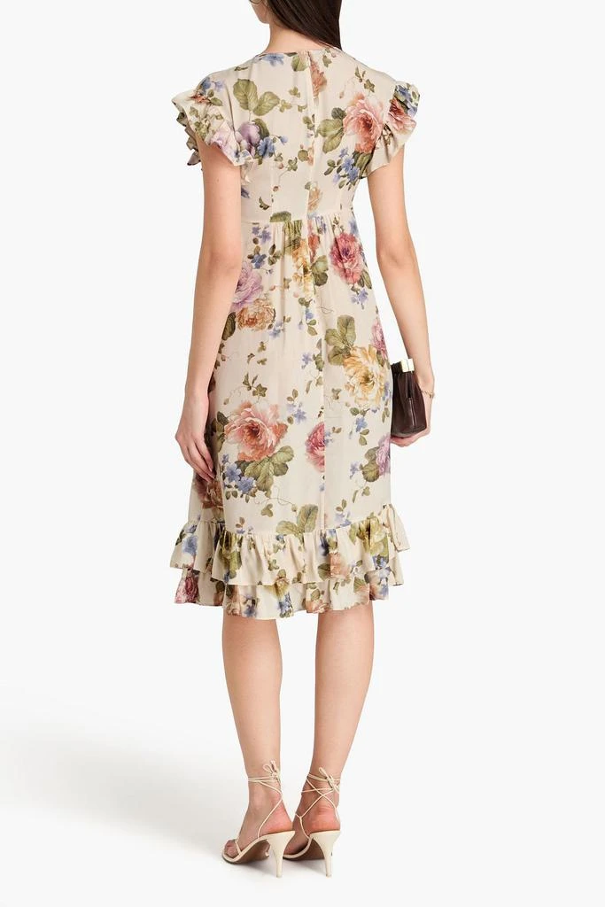 Zimmermann Ruffled floral-print crepe de chine midi dress 3