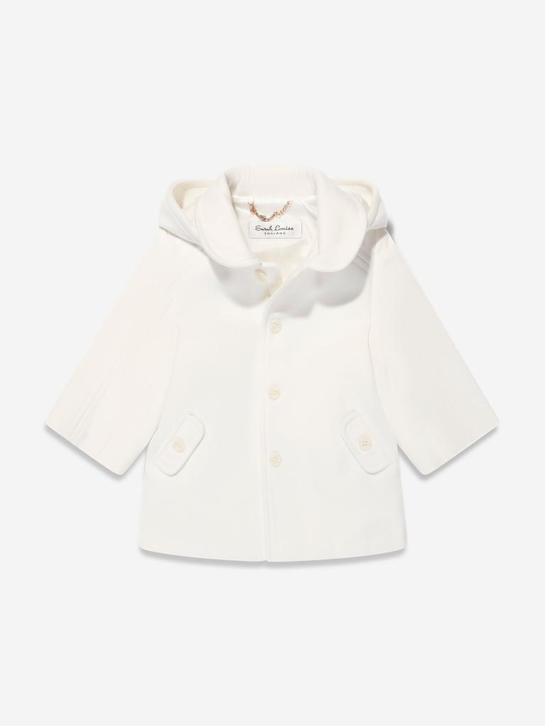 Sarah Louise Sarah Louise Boys Hooded Coat in Ivory