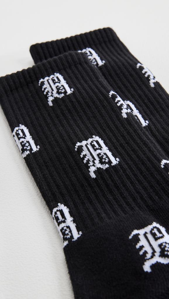 R13 R13 Allover Logo Socks