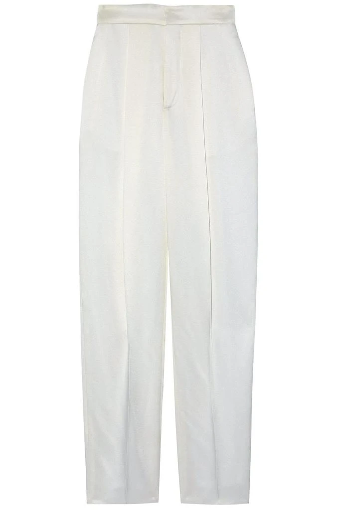 Dundas Pleated satin tapered pants 1