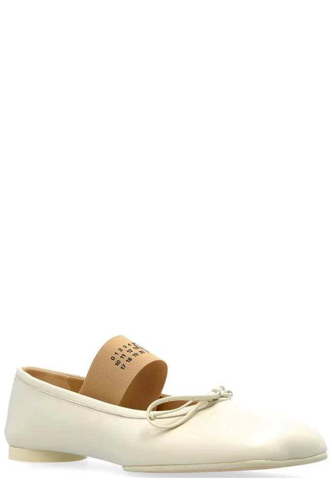 MM6 MM6 Maison Margiela Anatomic Numbers-Motif Bow-Detailed Ballerinas 2