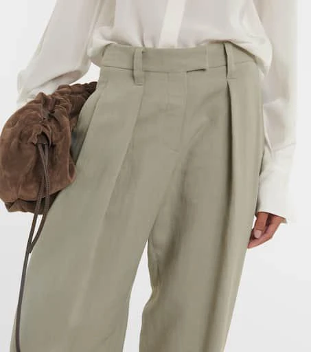 Brunello Cucinelli Twill wide-leg pants 4