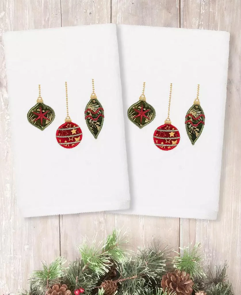 Linum Home Textiles Christmas Ornaments Embroidered 100% Turkish Cott 1