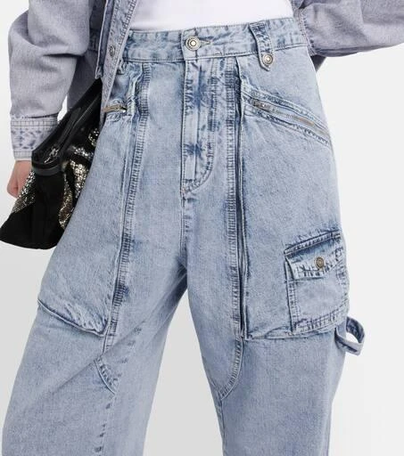 Isabel Marant Paciane wide-leg cargo jeans 4