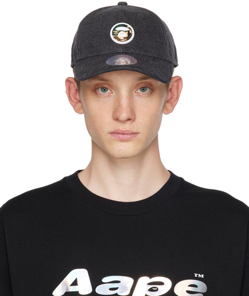 AAPE by A Bathing Ape Black 'AAPE Now' Cap