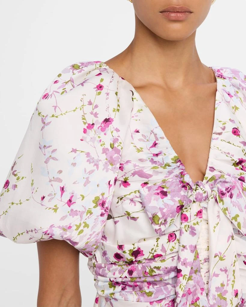 Cinq a Sept Brenton Puff-Sleeve Midsummer Bloom Dress 5