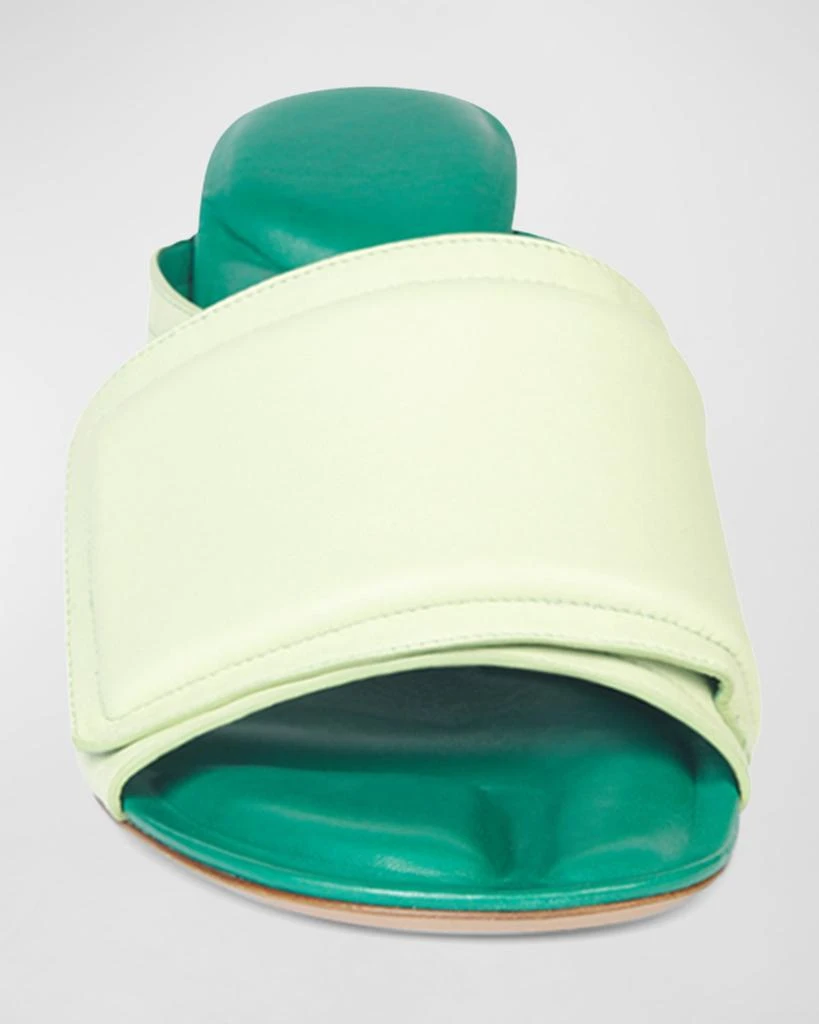 Jacquemus Les Mules Aqua Bicolor Lambskin Sandals 4