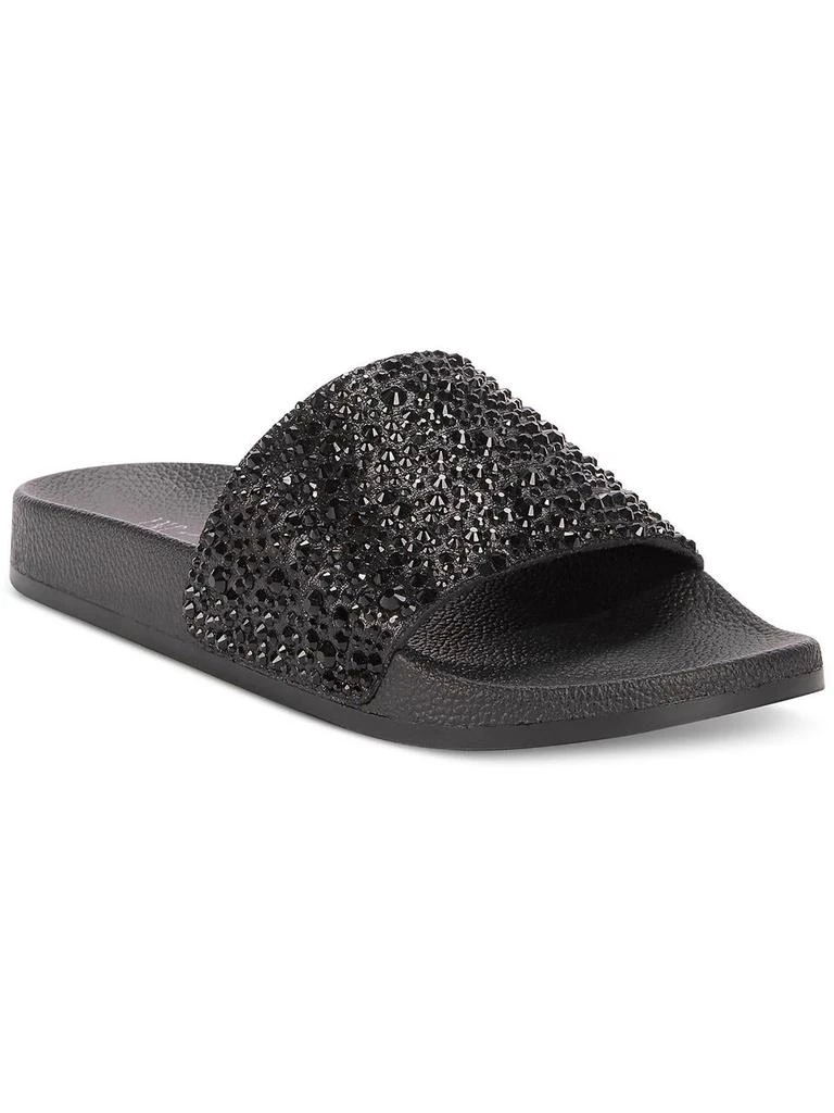INC International Peymin  Womens Rhinestone Slip On Pool Slides 1