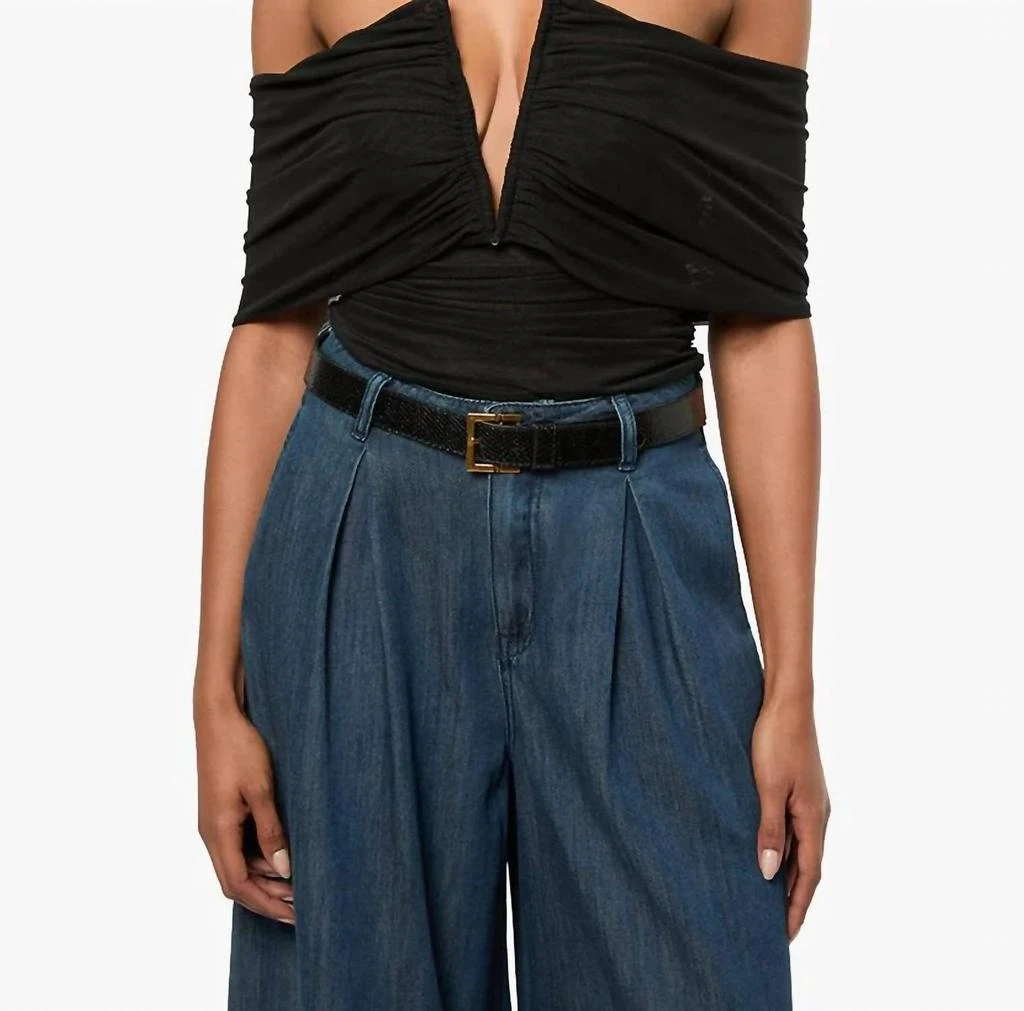 WE WORE WHAT We Wore What - Ruched Off Shoulder Bodysuit 1