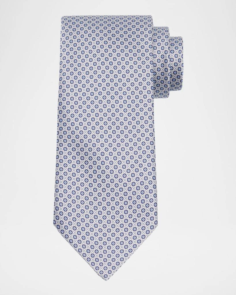 Stefano Ricci Men's Micro-Geometric Jacquard Silk Tie 1