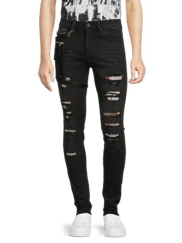 Cult Of Individuality Punk High Rise Distressed Super Skinny Jeans 1