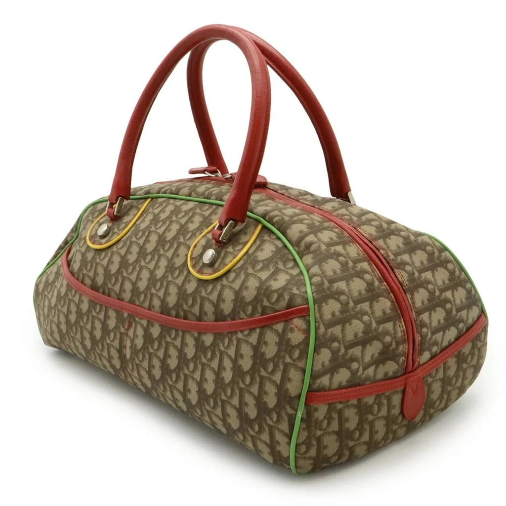 Dior Rasta  Color yellow Coated Canvas Leather Handbag (Pre-Owned) 2
