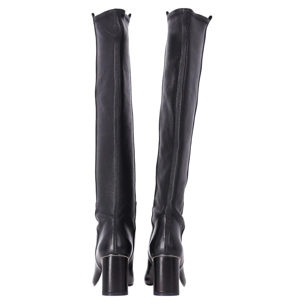 Stuart Weitzman Eloise 75 Boots in Black Leather 4