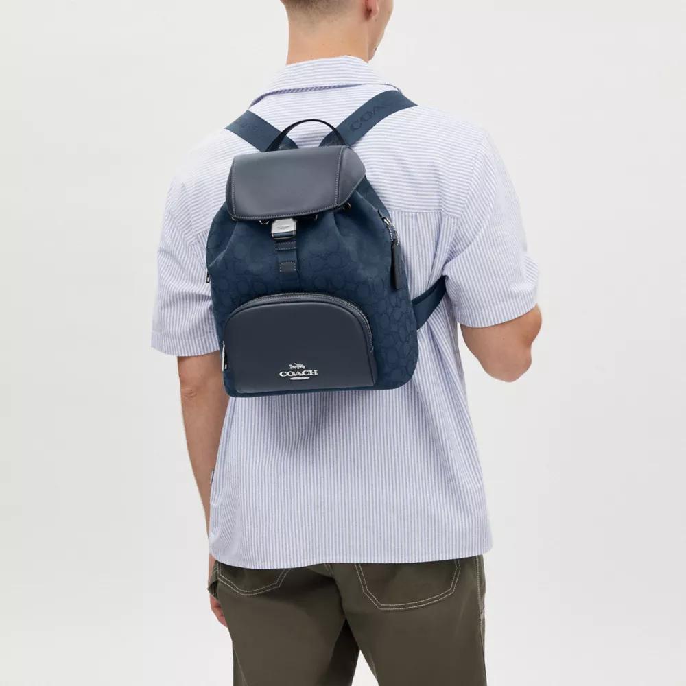 Coach Pace Large Backpack In Signature Jacquard - Backpacks