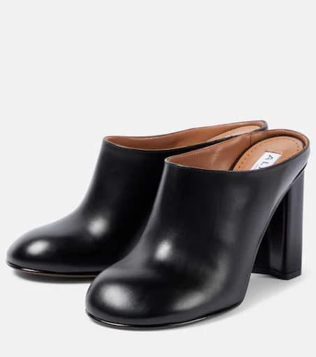 Alaïa Babylone leather mules 5