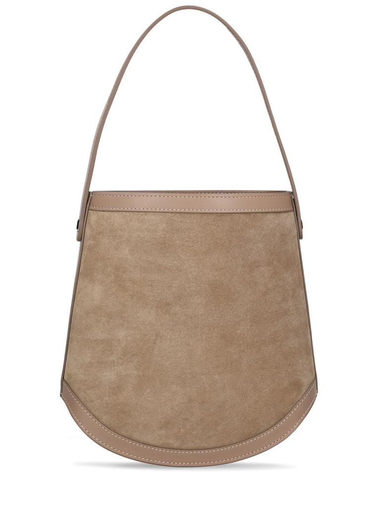 SAVETTE The Bucket Suede Shoulder Bag