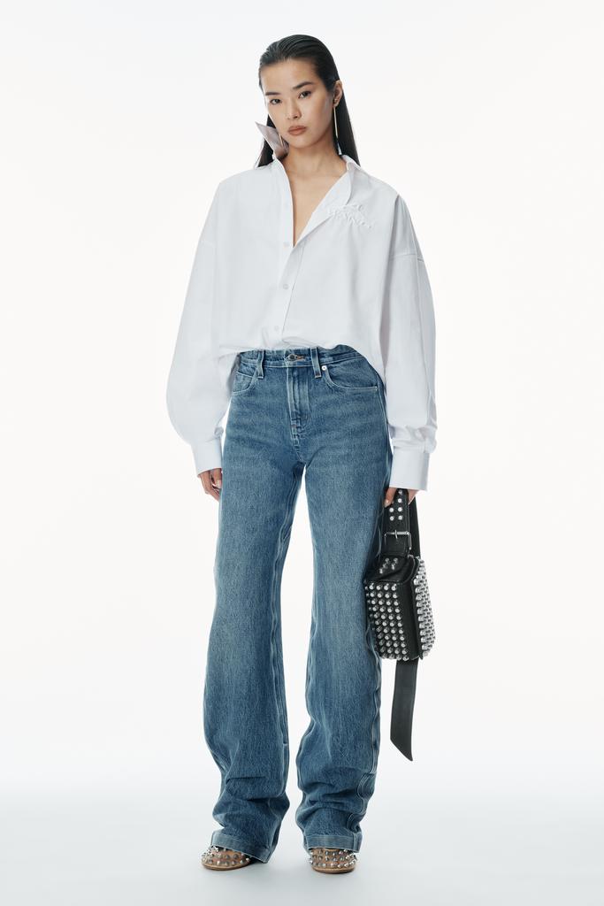 【ALEXANDER WANG】Jeans with pre-styled thong /デニム パンツ Alexander Wang Jeans With Pre-styled Thong - Pants - BeyondStyle