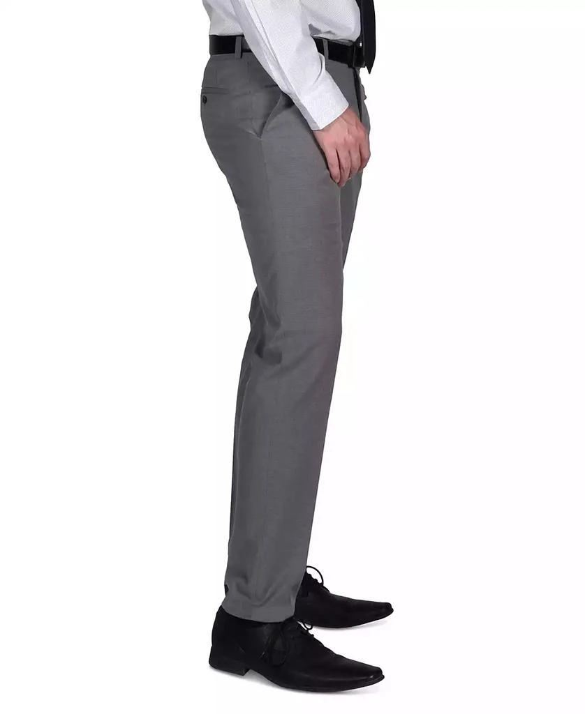 Perry Ellis Portfolio Men's Micro-Grid Slim-Fit Stretch Suit Pants 4