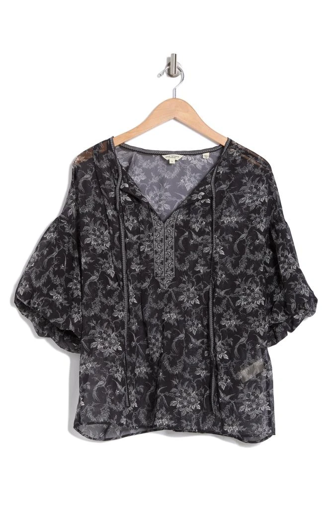 Max Studio Puff Sleeve Pintuck Top 4