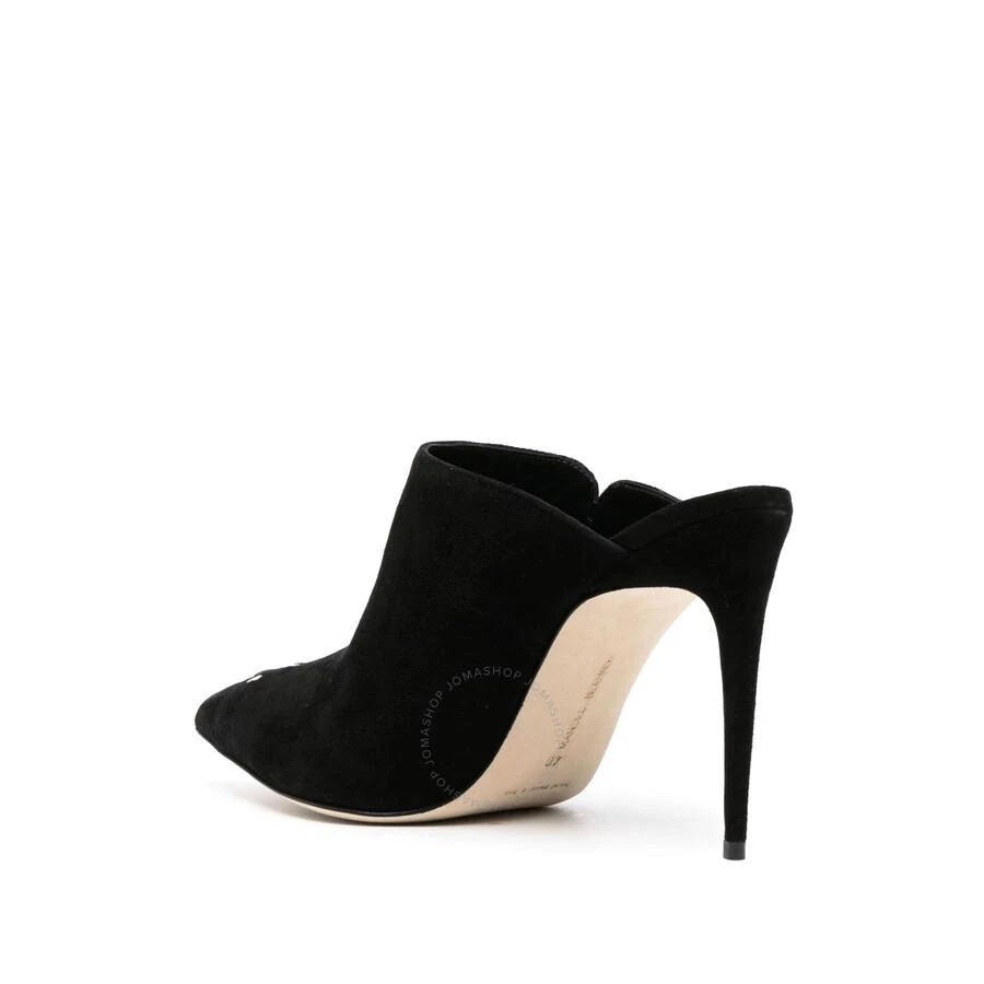Manolo Blahnik Black Suede Dobre 105 Heeled Mules 3