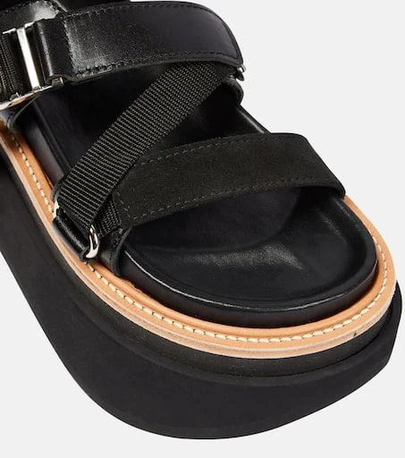 Sacai Lace-up leather sandals 6