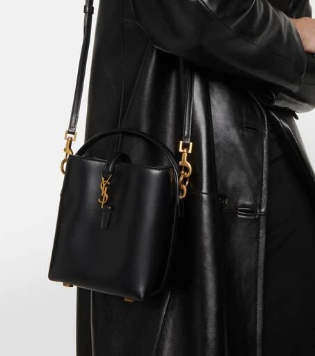 Yves Saint Laurent Le 37 Mini leather bucket bag 2