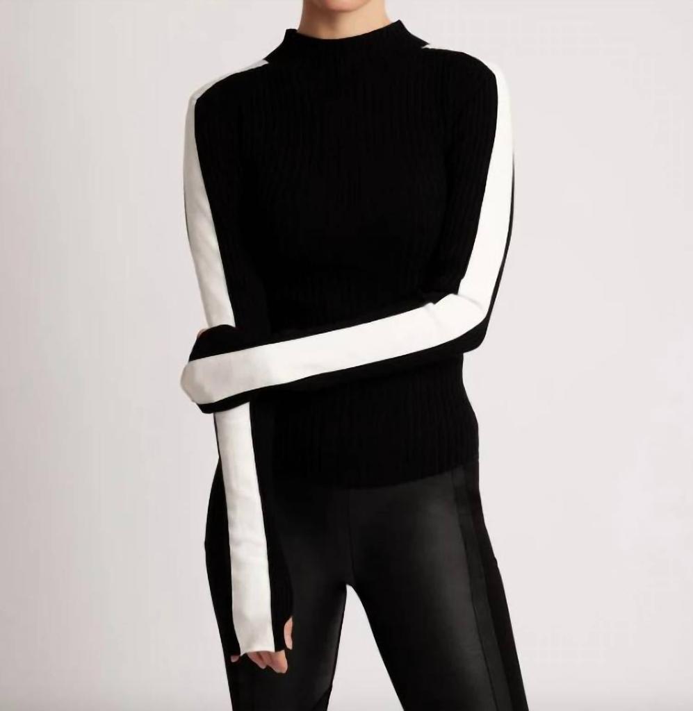 Blanc Noir Blanc Noir - Blair Mock Neck Sweater