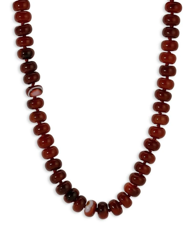 Adina Reyter 9K Yellow Gold Carnelian Cinnamon Spice Collar Necklace, 16" 2