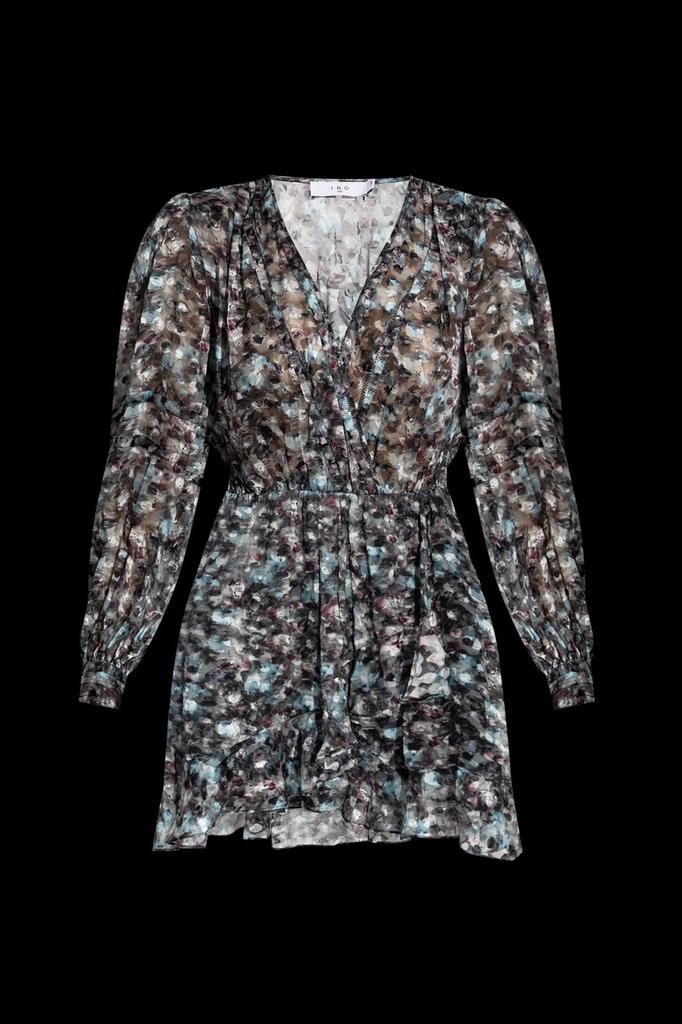 IRO Iro Long Sleeve Floral Motif Dress