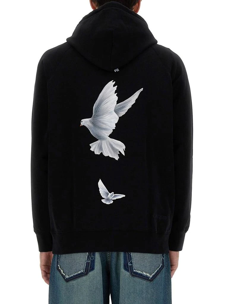 3.Paradis 3.PARADIS Dove Motif Hoodie Sweater 3
