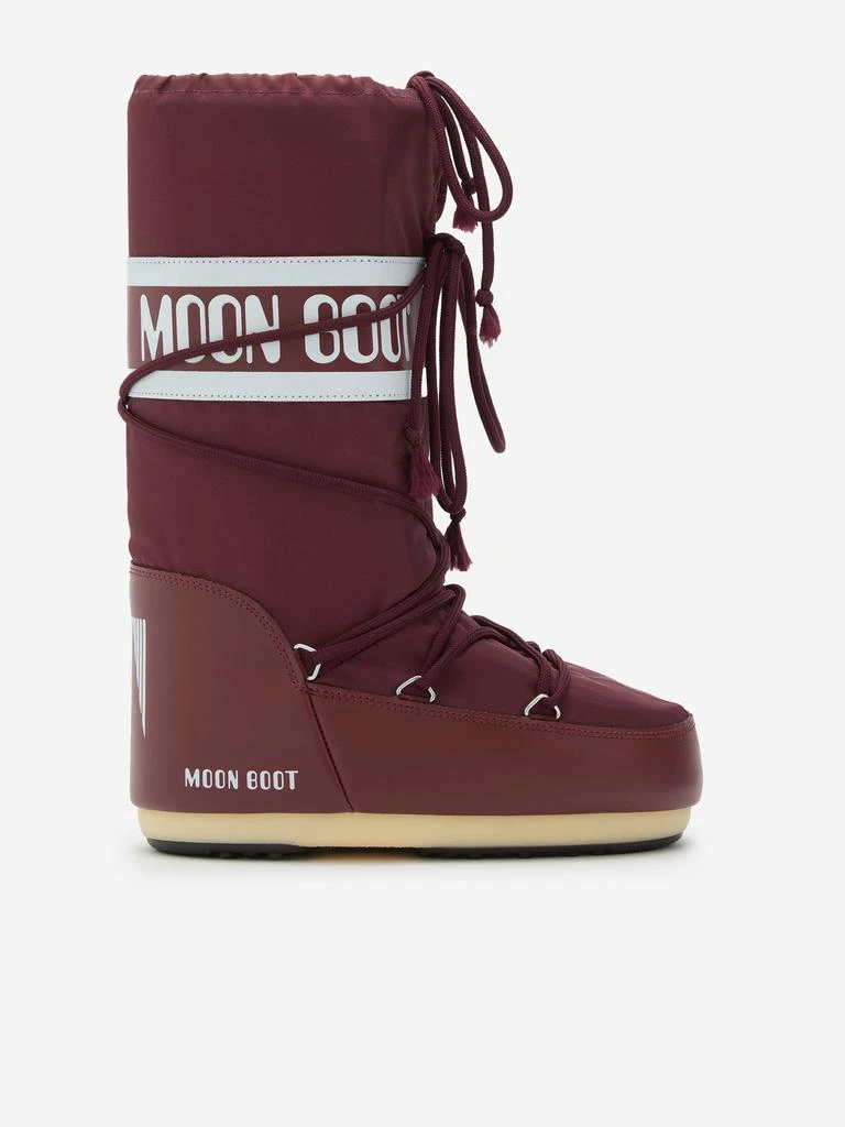 Moon Boot Moon Boot Kids Icon Boots in Maroon